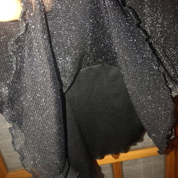 Le chateau black sparkly strechy baby doll dress - Picture 5 of 7